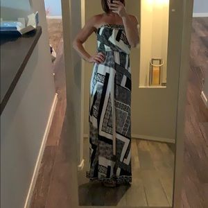 Strapless maxi dress